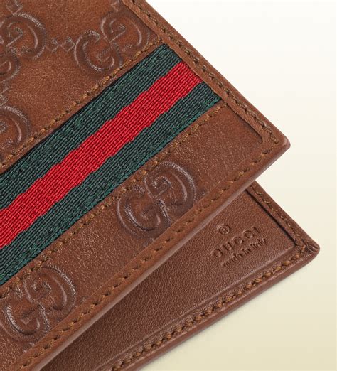 gucci brown wallet|brown Gucci wallet men.